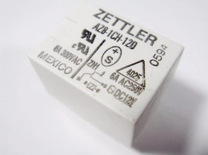 1X Relay 12V 1XUM 250V 6A 5A ZETTLER AZ8-1CH-12D #12-38 - Picture 1 of 13