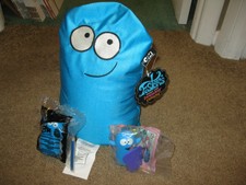 Fosters Home For Imaginary Friends Bloo Pillow & 2 McDonalds Cartoon Net