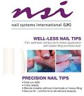 NSI Precision Nail Tips White Sizes 1-10 (x50)