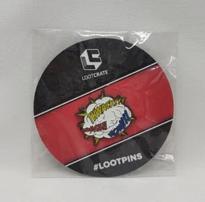 Loot Crate Superhero Fight POW CRACK THWACK Pin (New/Sealed) - Picture 1 of 2