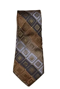  Mens Silk Necktie Joseph Abboud Brown/Multi  L 60" W 4 1/2" - Picture 1 of 5