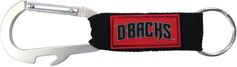 Arizona Diamondbacks Carabiner Keychains Keyrings with Bottle Opener Cover