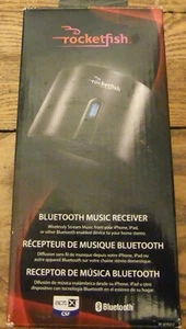 Rocketfish Bluetooth Music Audio Receiver RF-BTR212 Black Wall AC Adapter Cables - Afbeelding 1 van 5