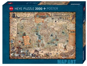 NEW Heye Jigsaw Puzzle Adults 2000 Pieces 29847 Pirate World - Foto 1 di 2