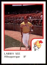 1986 ProCards Albuquerque Dukes Larry See Albuquerque Dukes #22
