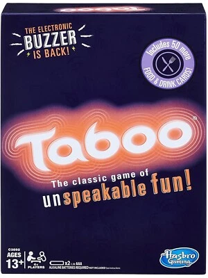 Taboo Hasbro Gaming Party Board Game With Buzzer Brand New Sealed - Image 1 of 4