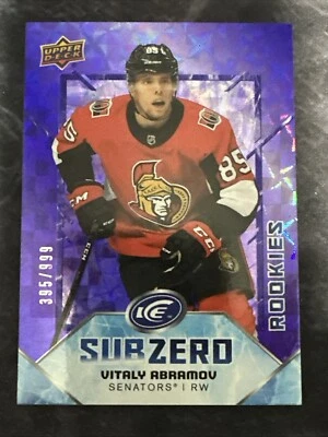 2019-20 Upper Deck Ice Sub Zero SZ27 Vitaly Abramov Ottawa Senators - Image 1 of 2