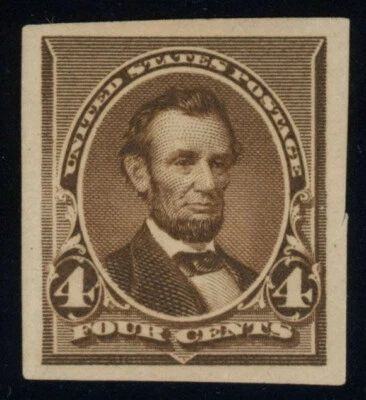 USA Scott# 222P5 Plate Proof on Stamp Paper, SCV $105 (51916) - Image 1 of 2
