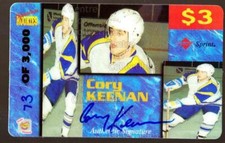 1995 Signature Rookies Auto-Phonex Phone Cards #20 Cory Keenan