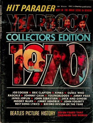 Hit Parader Yearbook 1970 Guess Who Youngbloods Moody Blues The Kinks Beatles - Image 1 of 4