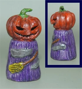 BLAS SERVIN  THIMBLE- HALLOWEEN PUMPKIN #3 PARAGUAY S27- 1 3/4" - Picture 1 of 1