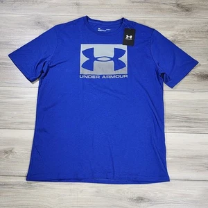 Under Armour T-Shirt Men's Large Royal Short Sleeve UA Boxed New - Picture 1 of 8