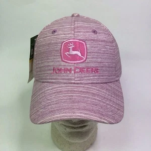 John Deere Licensed Pink Hat Cap Women’s Adjustable Embroidered Logo - Picture 1 of 6