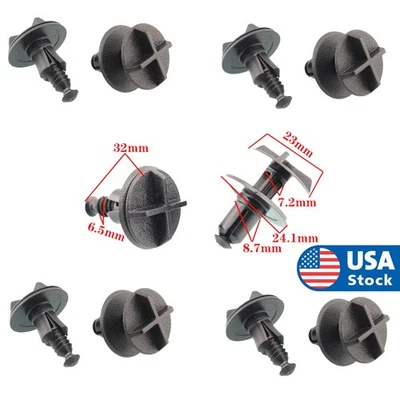 10x Car Bumper Tank Engine Cover Fender Fastener Clips For Land Rover Jaguar XJ Foto 1 de 4