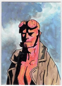 2025 Hellboy 1/1 Custom Sketch Card Autograph By GARY SHIPMAN - Picture 1 of 2
