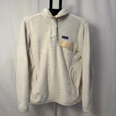 Pullover polar Patagonia para mujer L Los Gatos beige crema a presión térmico profesional Foto 1 de 4