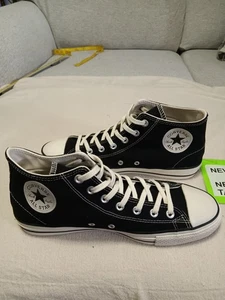 Sneakers alte Converse Chuck Taylor All Star nere tinta unita campione unisex 9 - Foto 1 di 13