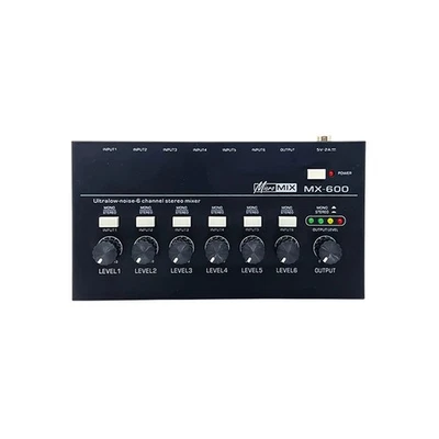 6-Kanal-Stereo-Line-Mixer mit Extrem Geringem Rauschen, Professioneller -So1302 - Bild 1 von 4