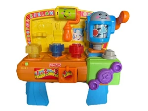 Fisher-Price Laugh and Learn Interactive Tool Bench Lights Sounds Colors Shapes - Picture 1 of 13