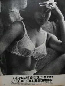PUBLICITÉ DE PRESSE 1963 MADAME VOICI CLÉO DE ROSY SOUTIEN-GORGE DÉCOLLETÉ - Picture 1 of 1