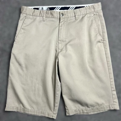Volcom Stone Frickin Shorts 36 Men Modern Stretch Khaki Chino Skateboarding Surf - Image 1 of 4