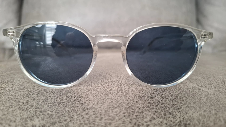 Barton Perreira Norton sunglasses. Crystal / marine blue. Daniel Craig Bond. - Image 1 of 4