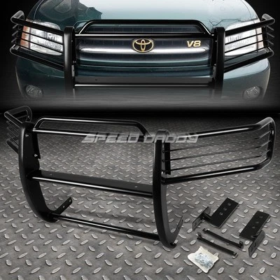 FOR 01-07 TOYOTA SEQUOIA BLACK COATED MILD STEEL FRONT BUMPER BRUSH GRILLE GUARD - Image 1 of 4