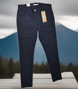 Pantalones Levis súper ajustados para mujer 32 (30x30) azul marino 710 Ripstop tiro medio nuevos con etiquetas - Imagen 1 de 24