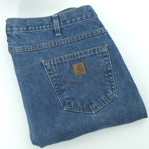 Carhartt Blue Jeans Herren 42X30 Relaxed Fit Denim Straight Leg Work - Bild 1 von 13
