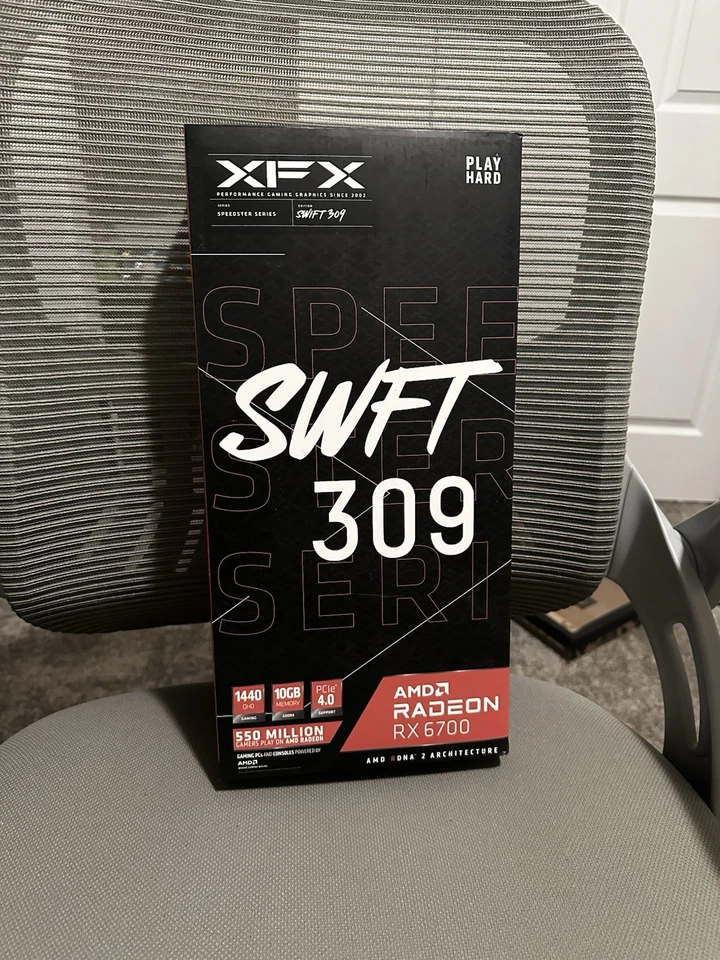 XFX SPEEDSTER SWFT 309 Radeon RX 6700 XT 12GB GDDR6 Graphics Card - Image 1 of 4