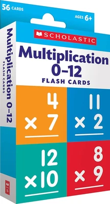 Scholastic Flash Cards: Multiplication 0-12 - Image 1 of 4