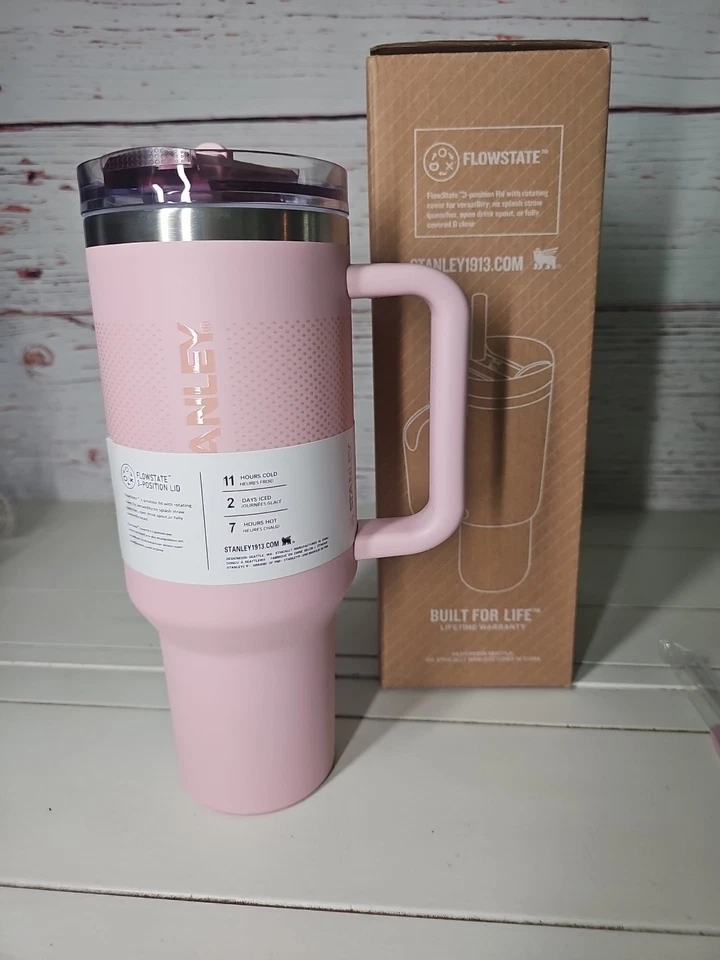 Stanley 40 oz Stainless Steel H2.0 FlowState Quencher Tumbler - Tulle