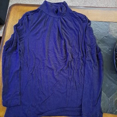 Womens Long-sleeve Mock Turtleneck/T-Shirt.Brand-Northcrest Essential Tee.Size M - Image 1 of 4