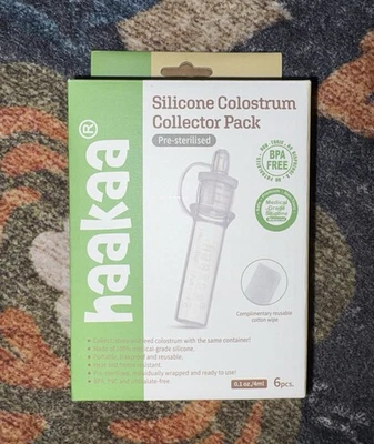 Haakaa Colostrum Collector Kit (5 Tubes) Cloth Wipe & Storage Case READ - Image 1 of 4
