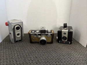 Lote de cámara de colección 3-Brownie Hawkeye Argus LC3 Imperial Reflex accesorios Tiffanys usados - Imagen 1 de 16