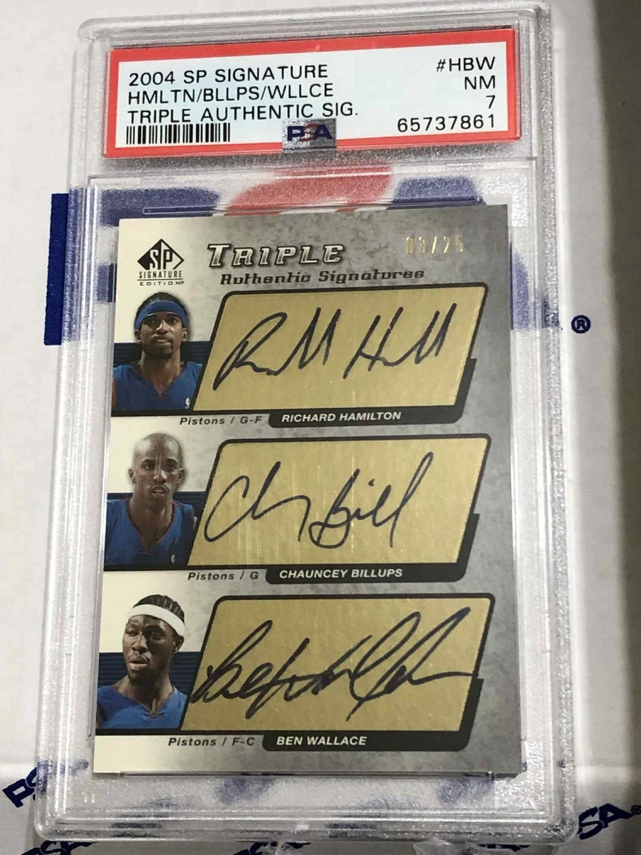 Upper Deck Ben Wallace Basketball Autographed Sports Trading Cards