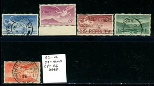 Ireland Scott # C2 - Used, C3 - MNH, C4 - C6 - Used - CV=$16.40 (11-C186) - Picture 1 of 1