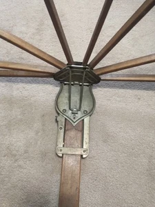 Vintage 8 Arm Laundry Drying Clothes Hanger Wall Mount Adjustable Height 30" - Picture 1 of 18
