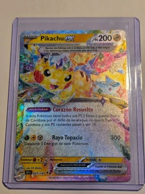 Pikachu ex (SSP 057)●SPANISH●DOUBLE RARE●POKEMON●Surging Sparks●2024●NM●P046 - Image 1 of 2