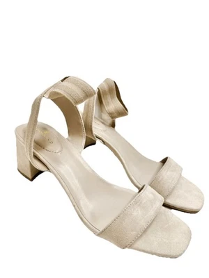 Bandolino Sandals Womens Size 11 Tan Kindlie Open Toe Elastic Ankle Strap - Image 1 of 4