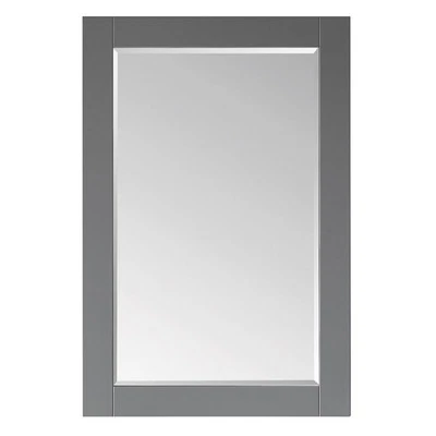 Ivy 24" Rectangular Bathroom Wood Framed Wall Mirror in Grey - Image 1 of 4