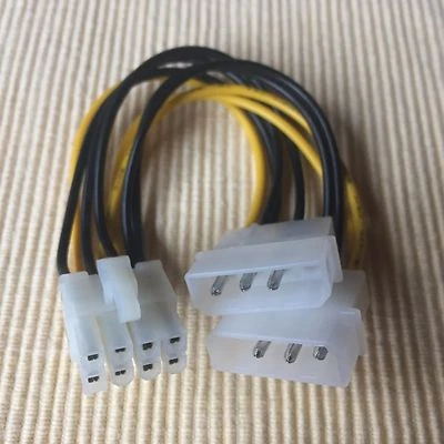 PCI-E Express 8 PIN Strom Adapter Grafikkarte Molex Stecker 2x3 polig neu 16cm - Bild 1 von 2