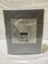 Hotel Signature Sateen 800 TC Full 6 Piece Sheet Set Supima Gray New