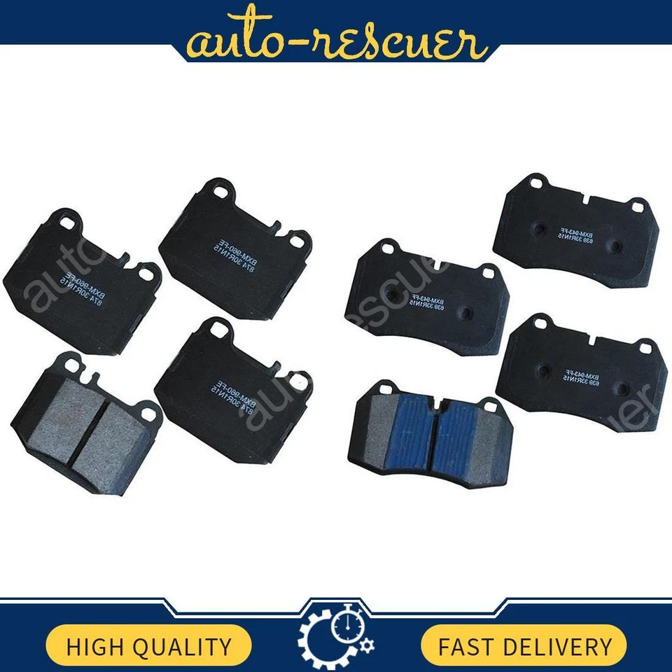 2x Juego de pastillas de freno de disco delanteras traseras para Maserati Quattroporte 2004~2006 Foto 1 de 3