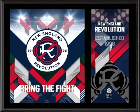 New England Revolution Sublimated 12" x 15" Team Logo Plaque Cover
