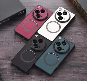 For OnePlus Open Ultra Slim PU Leather Hard PC Hybrid Mag Safe Magnetic Case - Picture 1 of 13