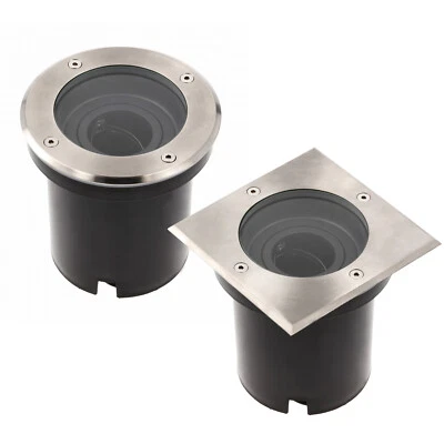 LED Bodeneinbauleuchte Bodenstrahler Edelstahl Eckig - Rund RGB-W WW  NW KW - Bild 1 von 4