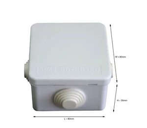 80x80x50 mm ABS Plastic IP44 Waterproof Junction Box - Bild 1 von 5