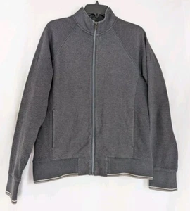 Michael Kors Cardigan Giacca Uomo M Grigio Misto Cotone Maglione Full Zip - Foto 1 di 7