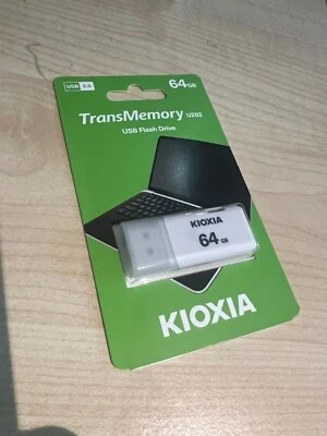 KIOXIA BY TOSHIBA 64GB USB FLASH DRIVE - A GREAT CHRISTMAS STOCKING FILLER! - Image 1 of 2